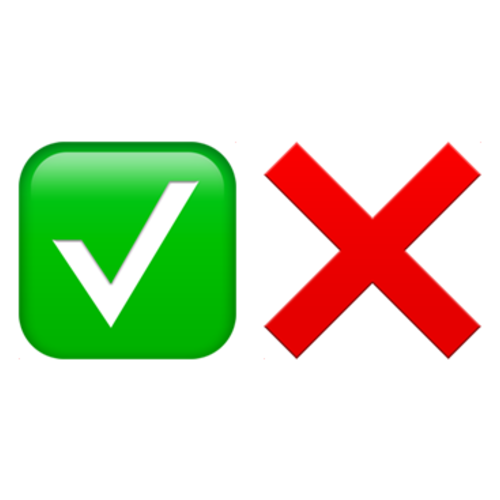 ✅❌ Emoji Domain iOS rendering